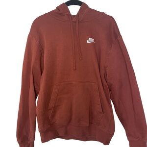 Nike Sportswear Club Fleece Pullover Hoodie - Brown - Size S
